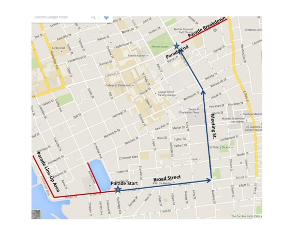 Charleston parade route